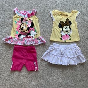 2 Minnie Mouse Outfits Size 12 months